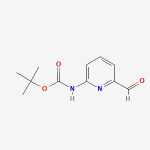 tert-Butyl (6-formylpyridin-2-yl)carbamate chemical structure (CAS 956523-98-1)