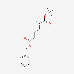 Benzyl 4-((tert-butoxycarbonyl)amino)butanoate chemical structure (CAS 95656-84-1)