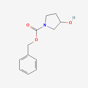 Benzyl 3-hydroxypyrrolidine-1-carboxylate chemical structure (CAS 95656-88-5)