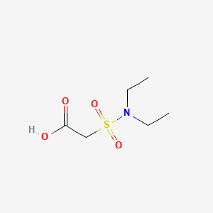 2-(Diethylsulfamoyl)acetic acid chemical structure (CAS 956723-04-9)