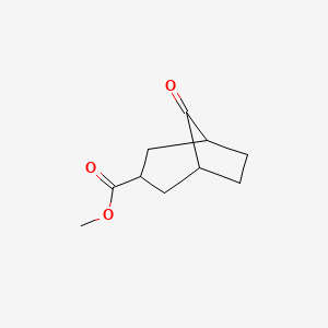 Methyl 8-oxobicyclo[3.2.1]octane-3-carboxylate chemical structure (CAS 95685-34-0)