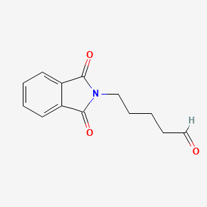 5-(1,3-Dioxoisoindolin-2-yl)pentanal chemical structure (CAS 95691-09-1)