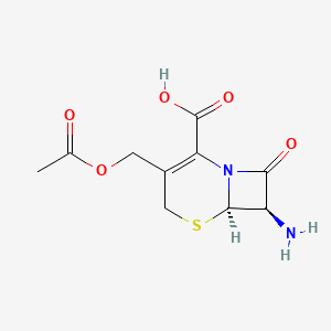 (6R,7R)-3-(Acetoxymethyl)-7-amino-8-oxo-5-thia-1-azabicyclo[4.2.0]oct-2-ene-2-carboxylic acid chemical structure (CAS 957-68-6)