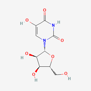 1-((2R,3R,4S,5R)-3,4-Dihydroxy-5-(hydroxymethyl)tetrahydrofuran-2-yl)-5-hydroxypyrimidine-2,4(1H,3H)-dione chemical structure (CAS 957-77-7)