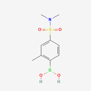 (4-(N,N-Dimethylsulfamoyl)-2-methylphenyl)boronic acid chemical structure (CAS 957034-82-1)