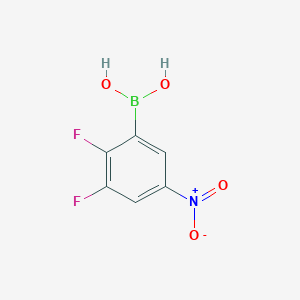 (2,3-Difluoro-5-nitrophenyl)boronic acid chemical structure (CAS 957060-82-1)