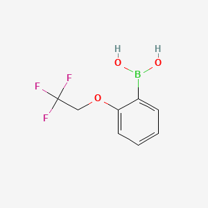 (2-(2,2,2-Trifluoroethoxy)phenyl)boronic acid chemical structure (CAS 957060-90-1)