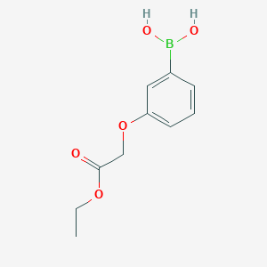 (3-(2-Ethoxy-2-oxoethoxy)phenyl)boronic acid chemical structure (CAS 957062-63-4)