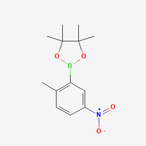2-Methyl-5-nitrophenylboronic Acid Pinacol Ester chemical structure (CAS 957062-84-9)