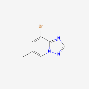 8-Bromo-6-methyl-[1,2,4]triazolo[1,5-a]pyridine chemical structure (CAS 957062-94-1)
