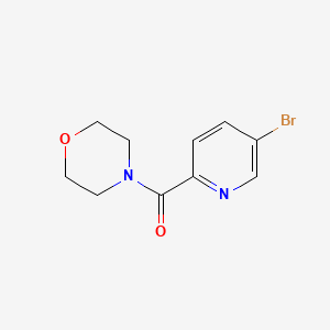 (5-Bromopyridin-2-yl)(morpholino)methanone chemical structure (CAS 957063-06-8)