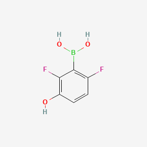 (2,6-Difluoro-3-hydroxyphenyl)boronic acid chemical structure (CAS 957065-86-0)