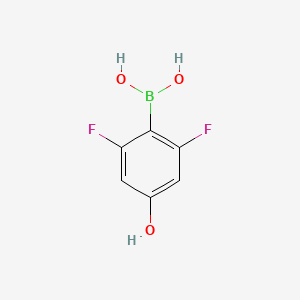 (2,6-Difluoro-4-hydroxyphenyl)boronic acid chemical structure (CAS 957065-87-1)