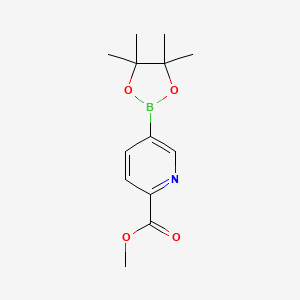Methyl 5-(4,4,5,5-tetramethyl-1,3,2-dioxaborolan-2-yl)picolinate chemical structure (CAS 957065-99-5)