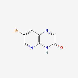 7-Bromopyrido[3,2-b]pyrazin-3(4H)-one chemical structure (CAS 957107-12-9)