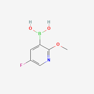 (5-Fluoro-2-methoxypyridin-3-yl)boronic acid chemical structure (CAS 957120-32-0)