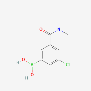 (3-Chloro-5-(dimethylcarbamoyl)phenyl)boronic acid chemical structure (CAS 957120-57-9)