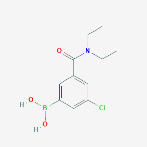 (3-Chloro-5-(diethylcarbamoyl)phenyl)boronic acid chemical structure (CAS 957120-59-1)