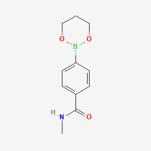 4-(1,3,2-Dioxaborinan-2-yl)-N-methylbenzamide chemical structure (CAS 957120-71-7)