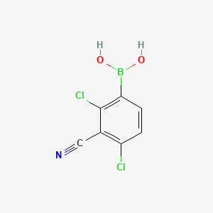 2,4-Dichloro-3-cyanophenylboronic acid chemical structure (CAS 957120-87-5)