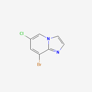 8-Bromo-6-chloroimidazo[1,2-a]pyridine chemical structure (CAS 957187-27-8)