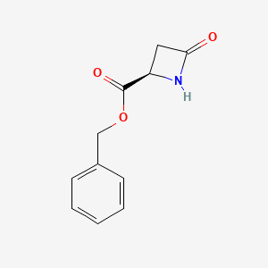(R)-Benzyl 4-oxoazetidine-2-carboxylate chemical structure (CAS 95729-87-6)