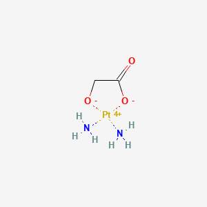 (SP-4-3)-Diammine[2-(hydroxy-κO)acetato(2-)-κO]platinum chemical structure (CAS 95734-82-0)