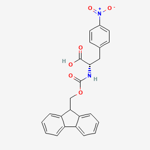 Fmoc-Phe(4-NO2)-OH chemical structure (CAS 95753-55-2)