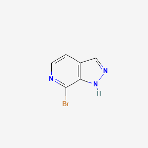 7-Bromo-1H-pyrazolo[3,4-c]pyridine chemical structure (CAS 957760-11-1)