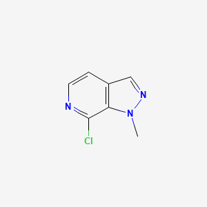 7-Chloro-1-methyl-1H-pyrazolo[3,4-c]pyridine chemical structure (CAS 957760-15-5)