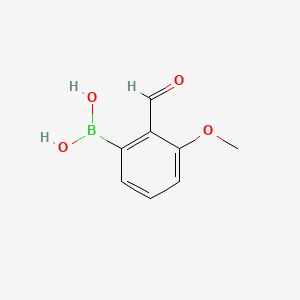 (2-Formyl-3-methoxyphenyl)boronic acid chemical structure (CAS 958030-46-1)