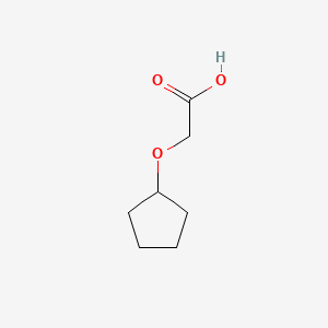 2-(Cyclopentyloxy)acetic acid chemical structure (CAS 95832-60-3)