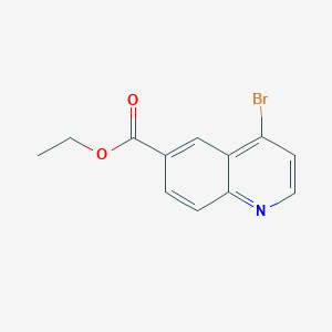 Ethyl 4-bromoquinoline-6-carboxylate chemical structure (CAS 958332-97-3)