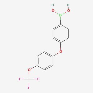 (4-(4-(Trifluoromethoxy)phenoxy)phenyl)boronic acid chemical structure (CAS 958457-41-5)