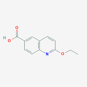 2-Ethoxyquinoline-6-carboxylic acid chemical structure (CAS 958487-61-1)