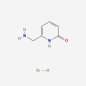 6-(Aminomethyl)pyridin-2(1H)-one hydrobromide chemical structure (CAS 95851-90-4)