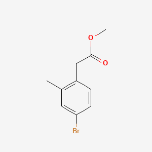 Methyl 2-(4-bromo-2-methylphenyl)acetate chemical structure (CAS 958646-47-4)