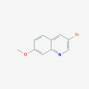3-Bromo-7-methoxyquinoline chemical structure (CAS 959121-99-4)