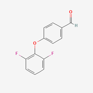 4-(2,6-Difluorophenoxy)benzaldehyde chemical structure (CAS 959235-91-7)