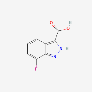 7-Fluoro-1H-indazole-3-carboxylic acid chemical structure (CAS 959236-59-0)