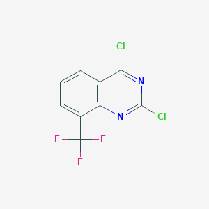 2,4-Dichloro-8-(trifluoromethyl)quinazoline chemical structure (CAS 959237-52-6)
