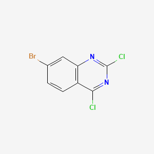 7-Bromo-2,4-dichloroquinazoline chemical structure (CAS 959237-68-4)