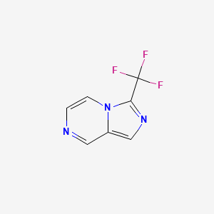 3-(Trifluoromethyl)imidazo[1,5-a]pyrazine chemical structure (CAS 959238-36-9)
