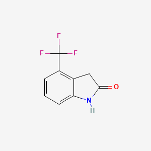 4-(Trifluoromethyl)indolin-2-one chemical structure (CAS 959238-47-2)