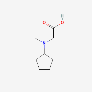 2-(Cyclopentyl(methyl)amino)acetic acid chemical structure (CAS 959240-36-9)