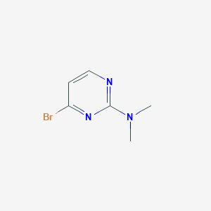 4-Bromo-N,N-dimethylpyrimidin-2-amine chemical structure (CAS 959240-54-1)
