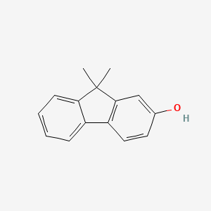 9,9-Dimethyl-9H-fluoren-2-ol chemical structure (CAS 959246-70-9)