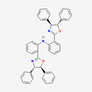 Bis(2-((4S,5S)-4,5-diphenyl-4,5-dihydrooxazol-2-yl)phenyl)amine chemical structure (CAS 959427-23-7)