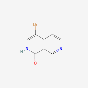 4-Bromo-2,7-naphthyridin-1(2H)-one chemical structure (CAS 959558-27-1)