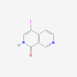 4-Iodo-2,7-naphthyridin-1(2H)-one chemical structure (CAS 959558-50-0)
